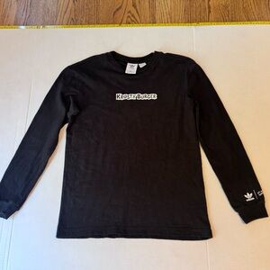Adidas x The Simpsons Krusty Burger Black Long Sleeve Tee Men’s Size xtra small